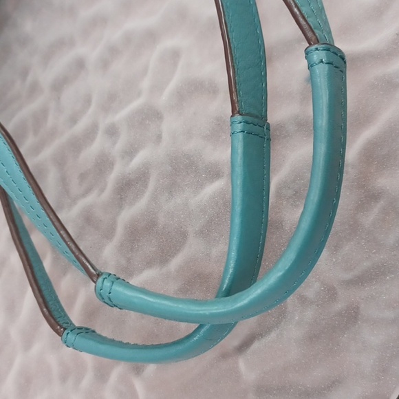 Coach Teal Pleated Taylor Satchel 25252 - Picture 16 of 16